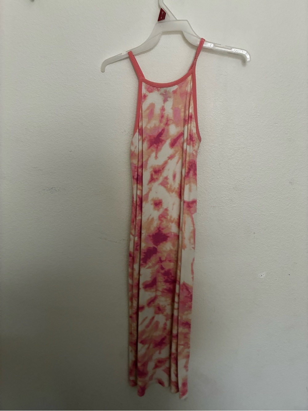 art class Pink and Cream Tie-Dye Maxi Slip Dress
